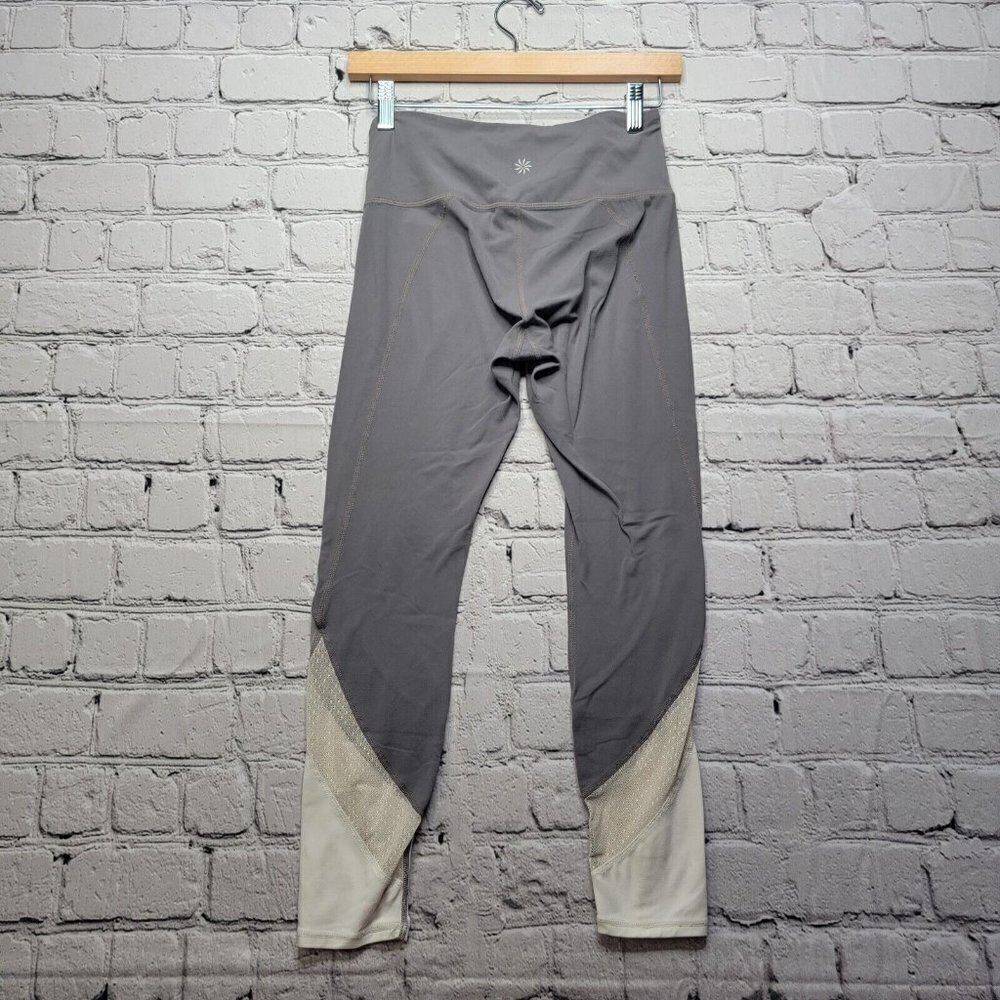 Athleta Colorblock Salutation Tight 7/8 Leggings Mid-Rise Gray Size S - Picture 10 of 15